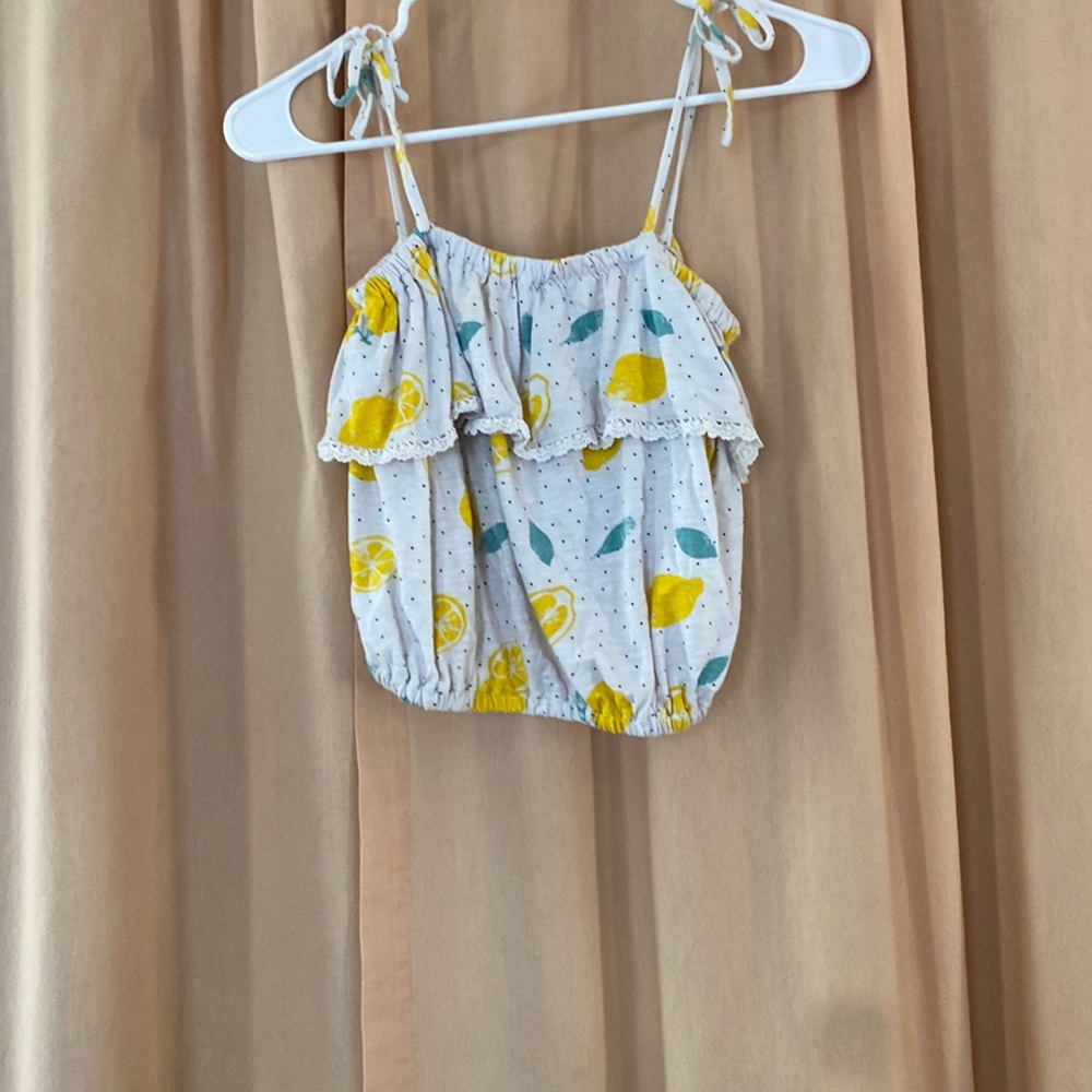 Lemon crop top